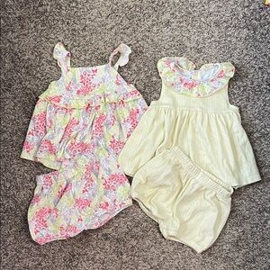 Charming Floral and Yellow Kids Set